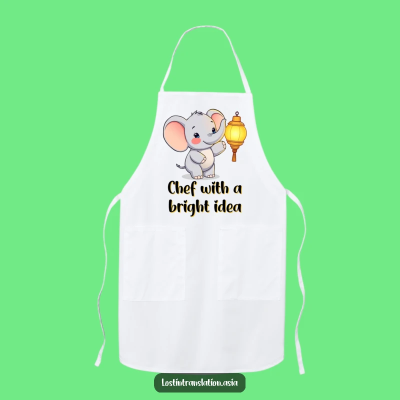 Funny Elephant Chef Apron - Cook with Radiant Joy!