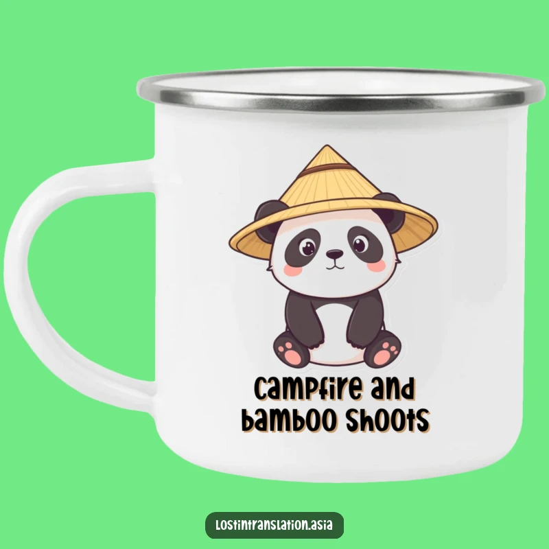 Funny Panda Campfire Mug - Brew Curiosity Under the Stars!
