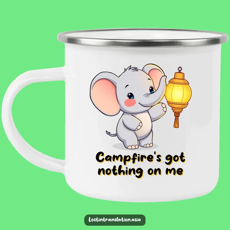 Funny Elephant Campfire Mug - Illuminate Your Adventures!