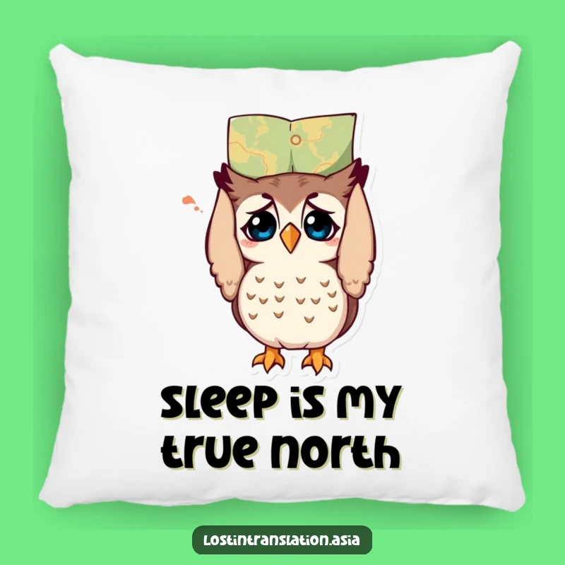 Funny Owl Pillow - Snuggle Up with Bewildered Charm!