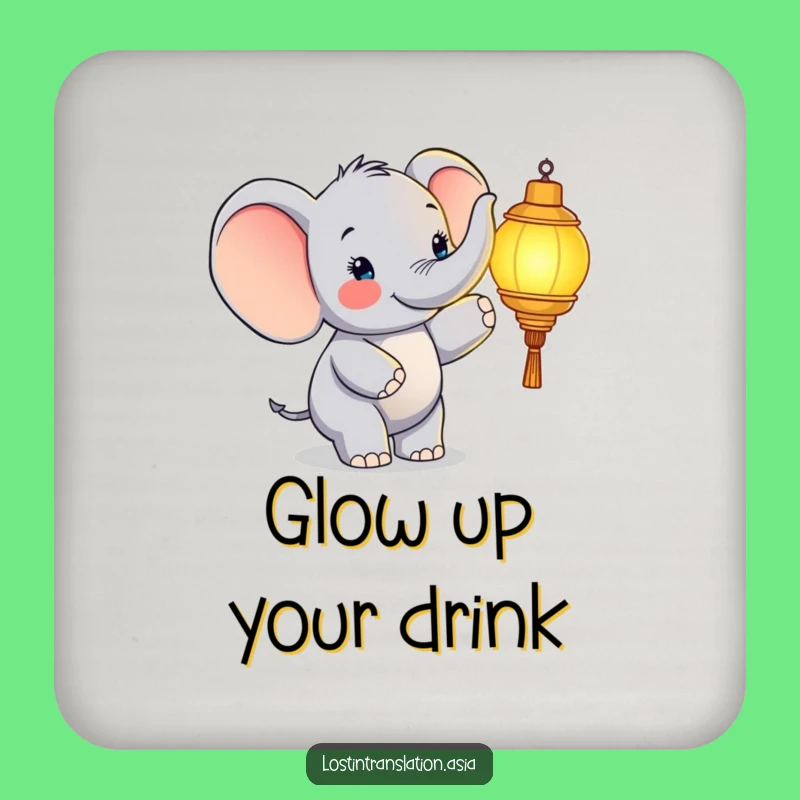 Funny Elephant Coaster - Add Joy to Your Drinks!