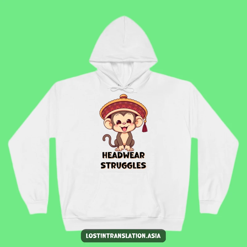 Funny Monkey Hat Hoodie - Cozy & Hilarious Primate Apparel