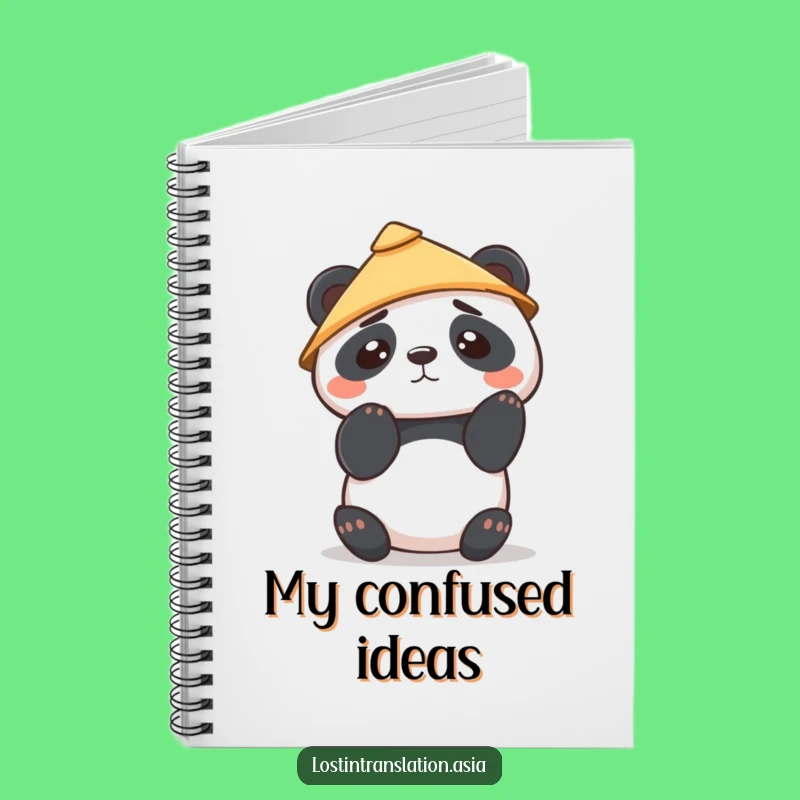 Funny Kawaii Panda Notebook: Cute Journal, Confused Thoughts, Great Funny Gift