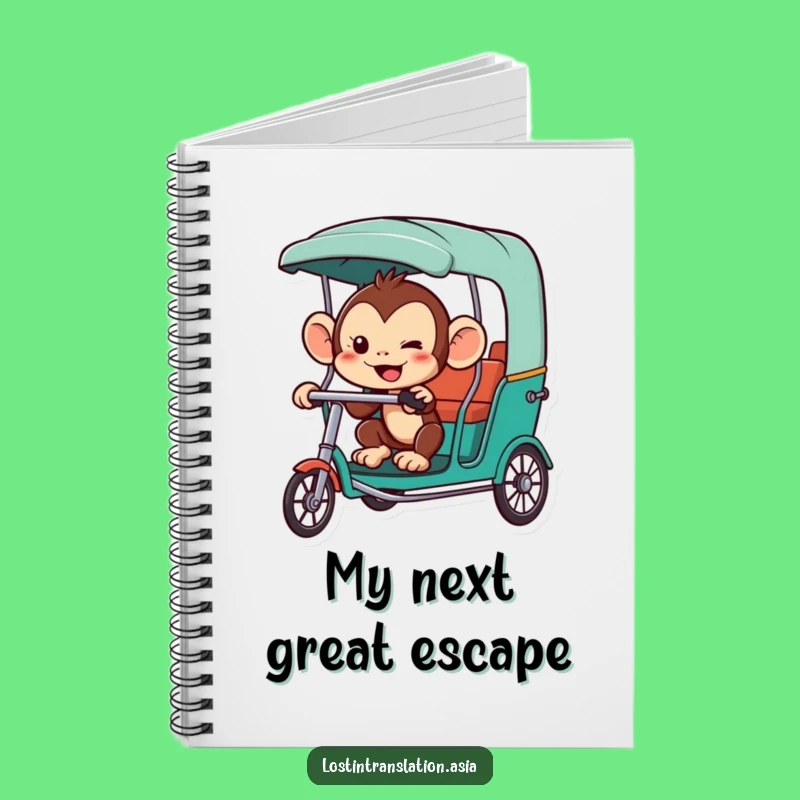 Funny Monkey Notebook - Plan Your Next Adventure!