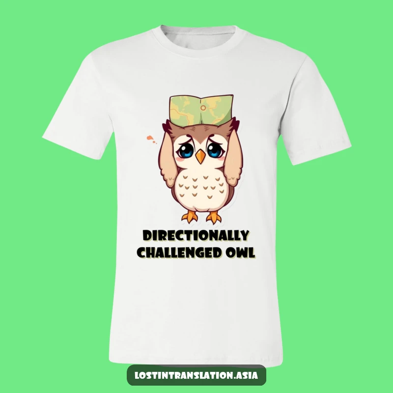 Funny Confused Owl T-Shirt - Get Hilariously Lost in Style!